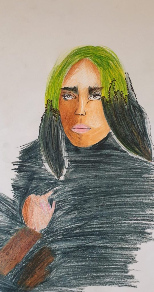 Inka 9 lat postać flamastry rysunek