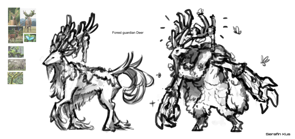 Projektowanie postaci i przedmiotów podczas zajęć Concept artu w sowa-edu