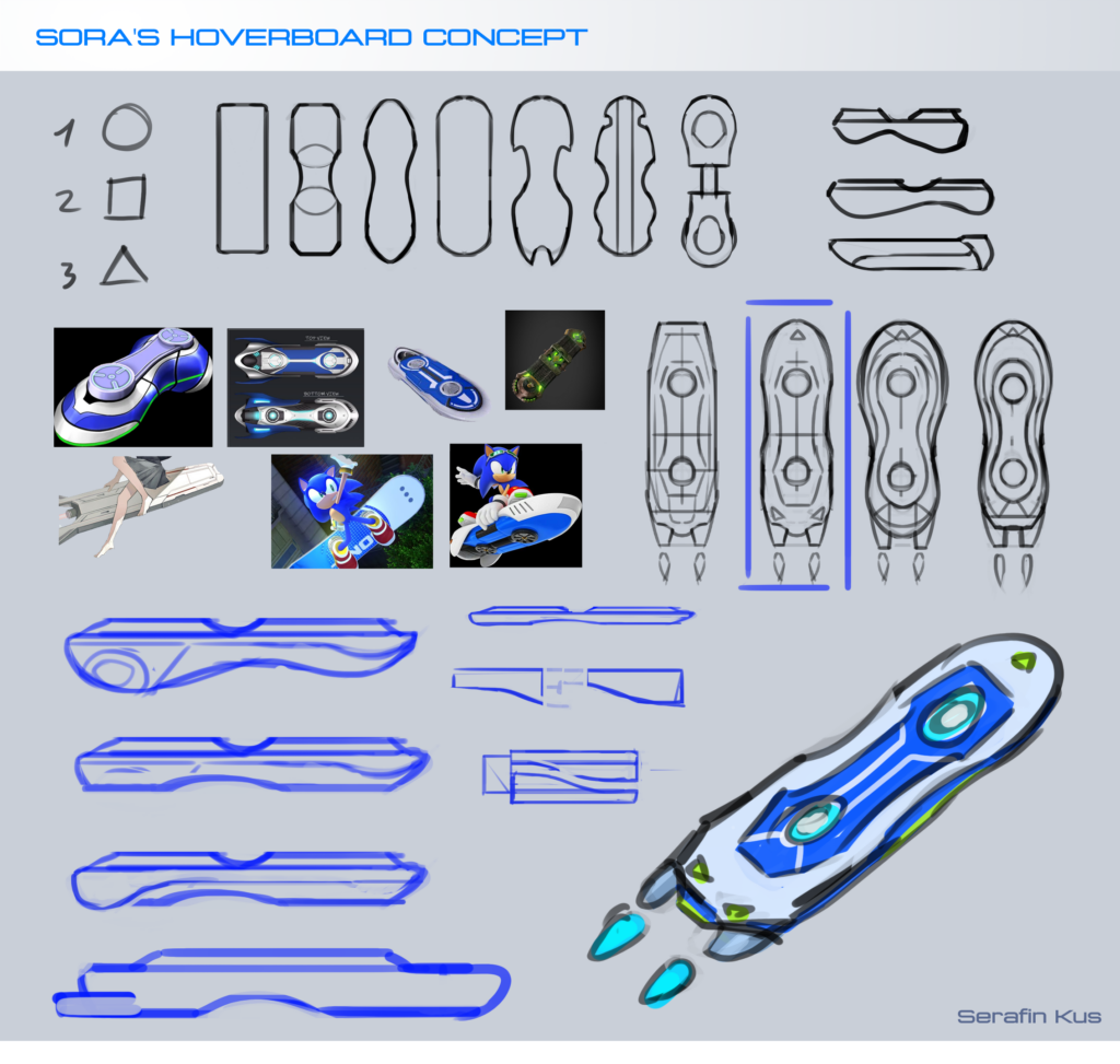 Projektowanie przedmiotów podczas zajęć Concept artu