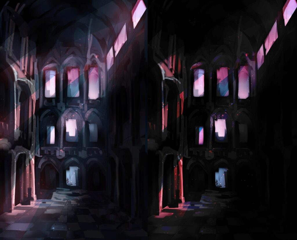 Projektowanie przestrzeni podczas zajęć Concept artu w sowa-edu