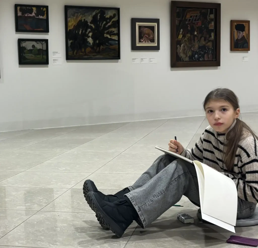 Zajęcia rysunku w Muzeum Narodowym w Poznaniu